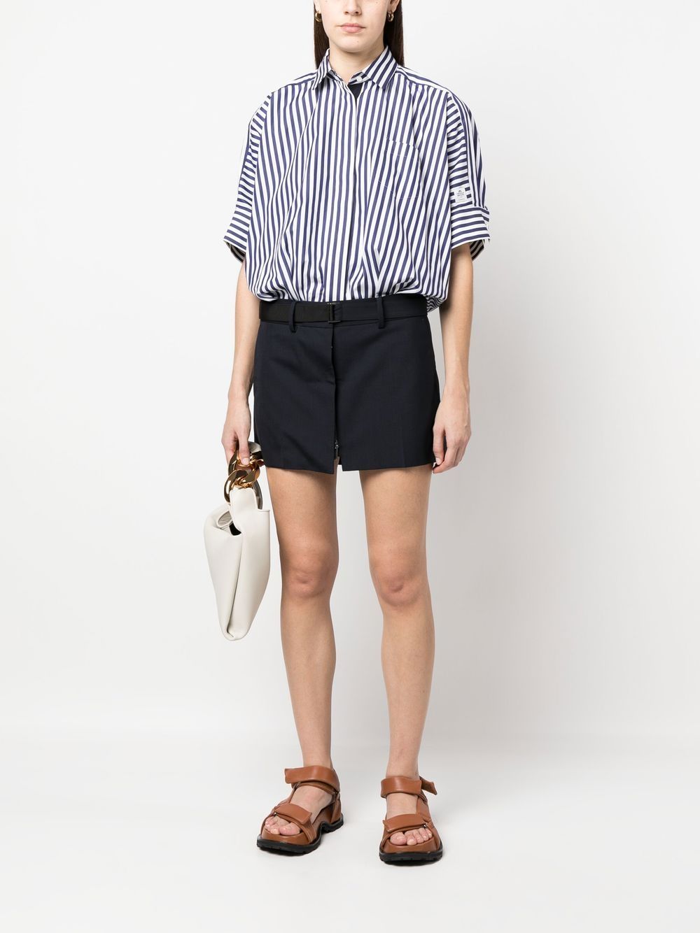 Cotton poplin shirt dress