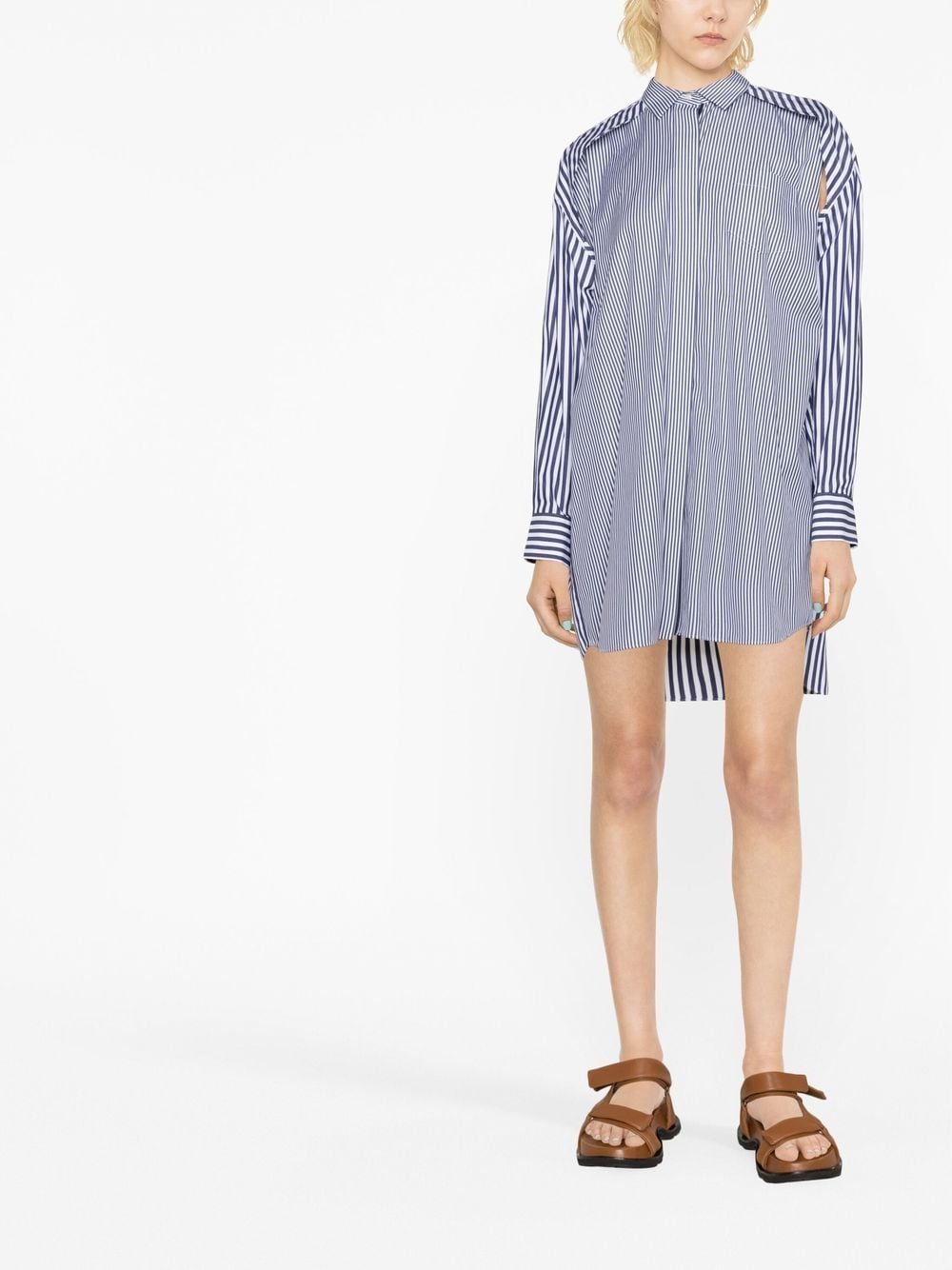 Cotton poplin shirt dress