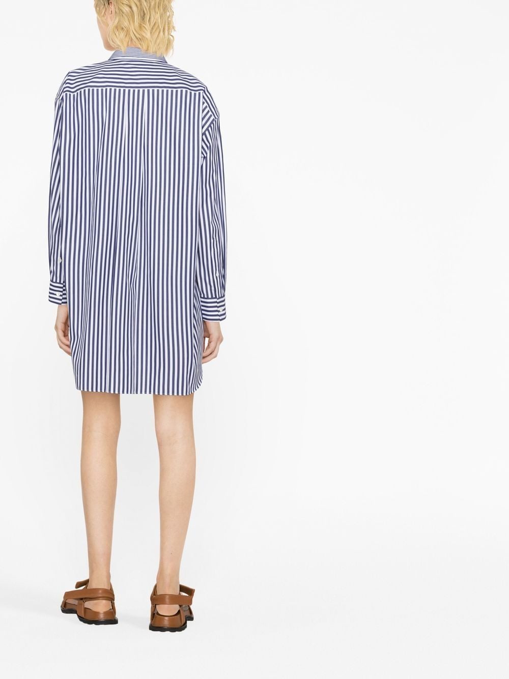 Cotton poplin shirt dress