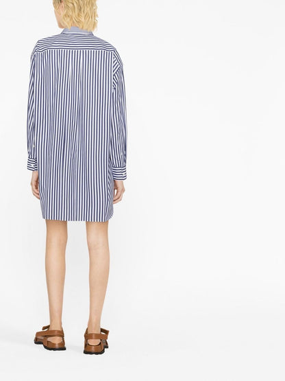 Cotton poplin shirt dress