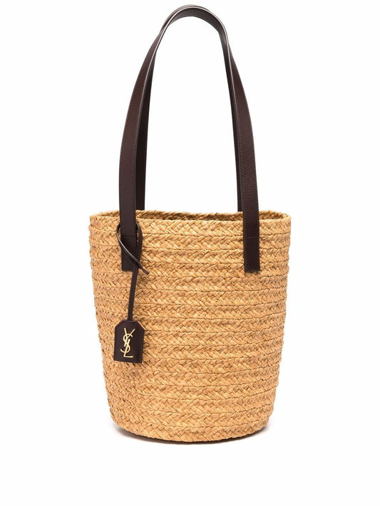 Panier small raffia bucket bag