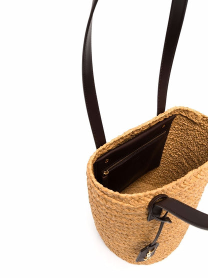 Panier small raffia bucket bag