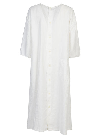 Linen shirt dress