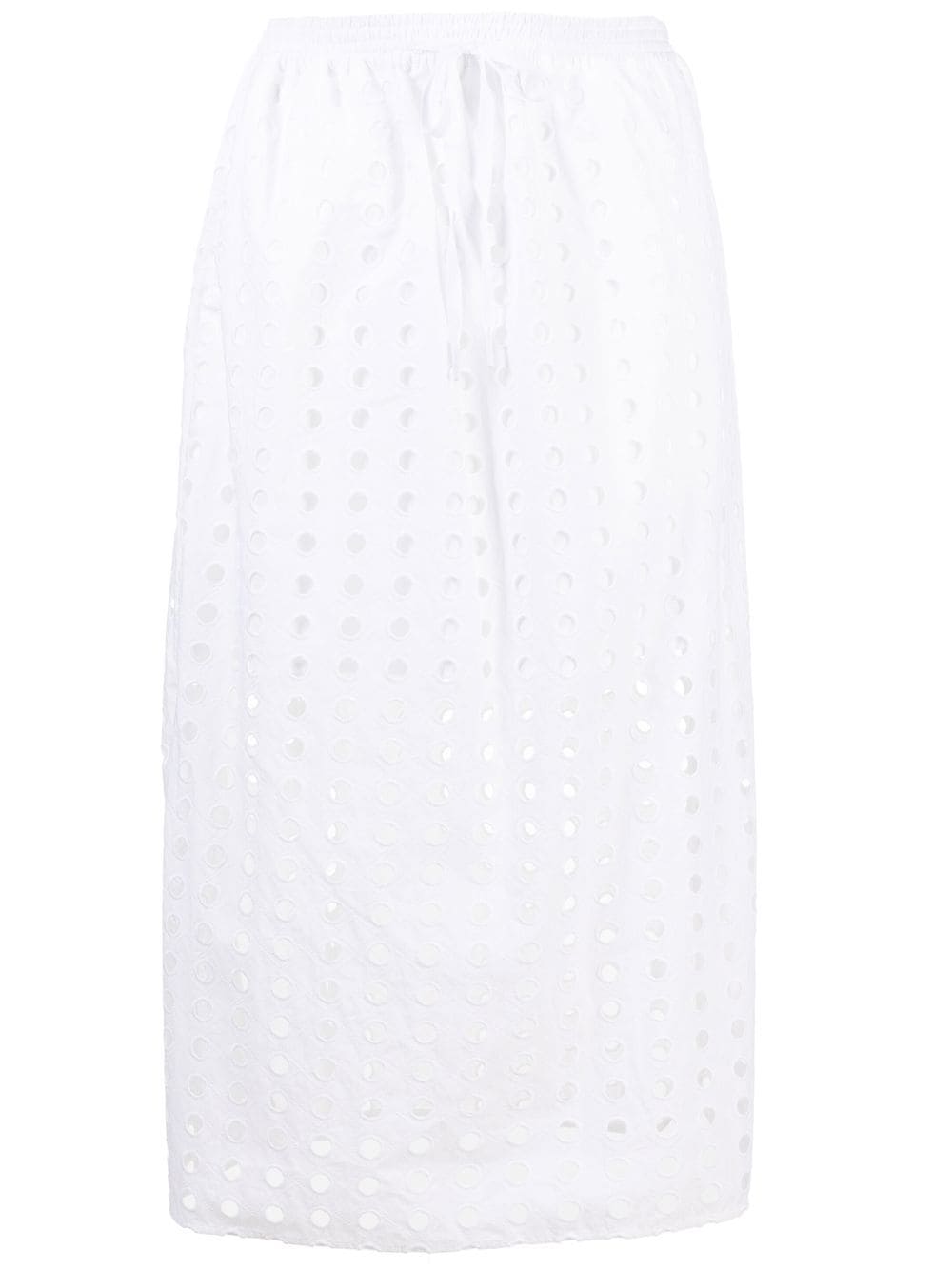 Perforated long skirt