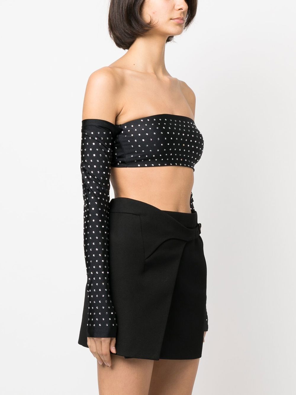 Lexi crystal crop top