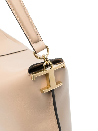 T-case leather shoulder bag