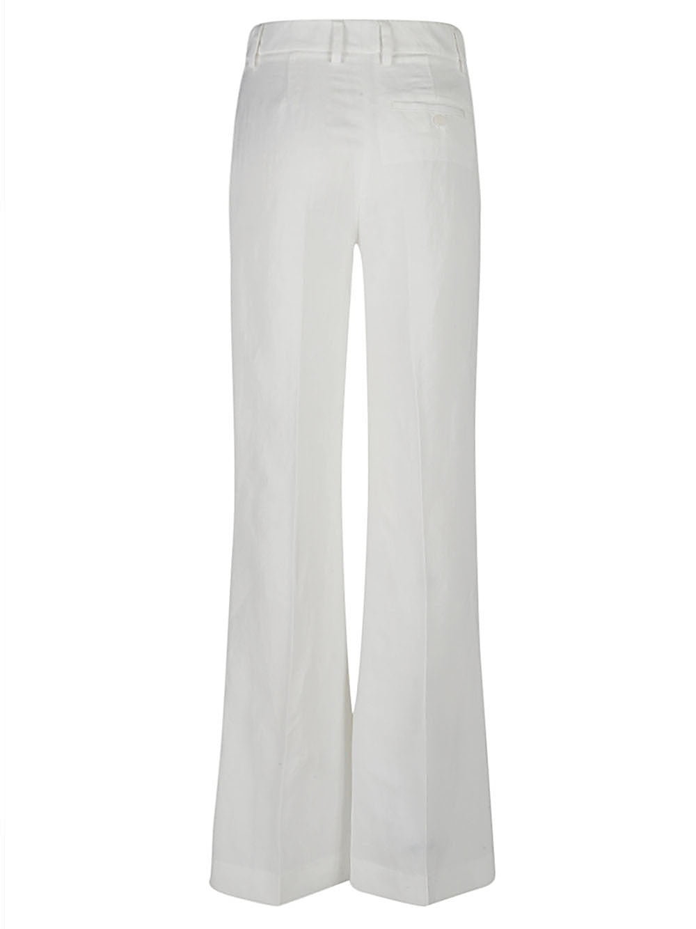 Linen flared trousers