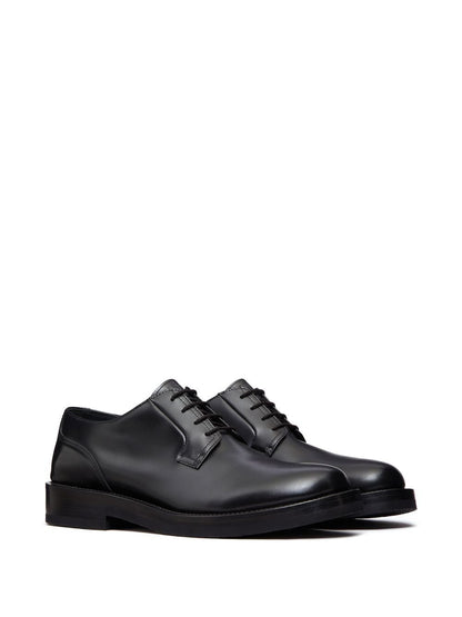 Rockstud skin leather brogues