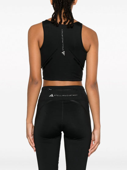 Logo sports cropped top