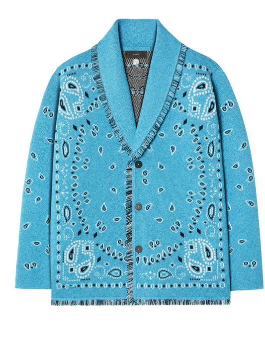 Bandana jacquard icon cardigan