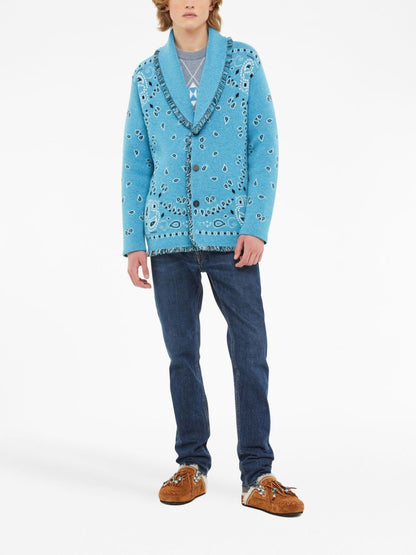 Bandana jacquard icon cardigan