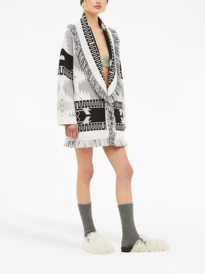 Icon jacquard cardigan