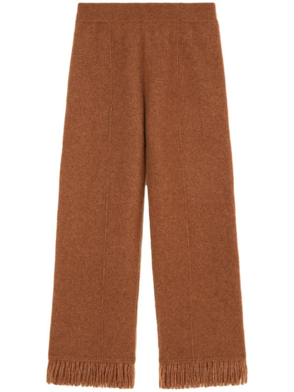 Cashmere and silk blend trousers