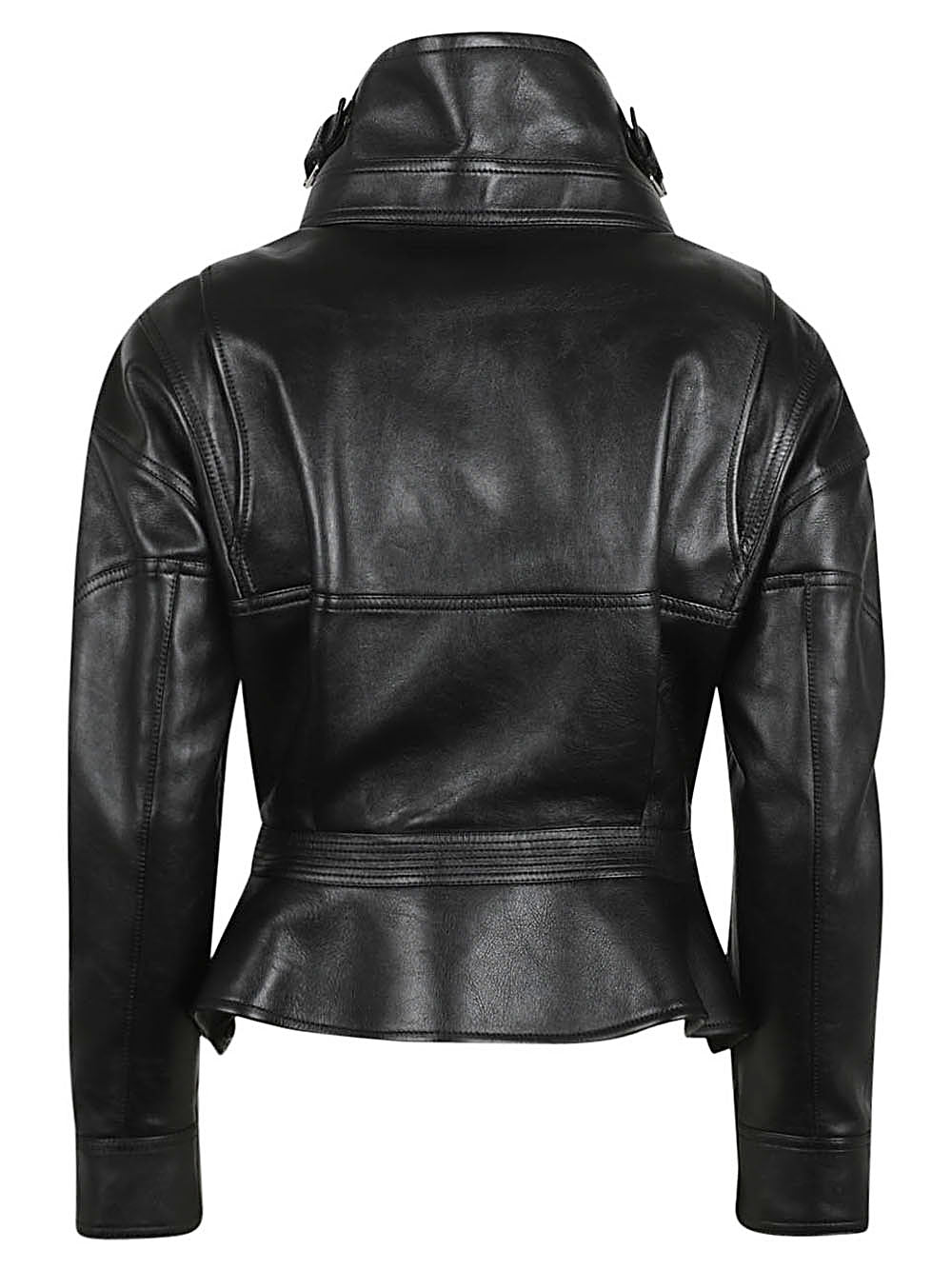 Leather biker jacket