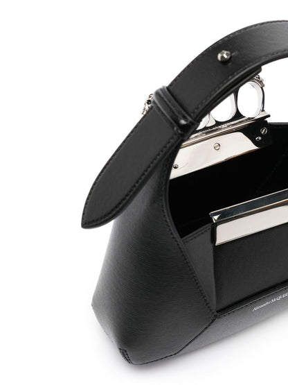 The jewelled hobo mini leather shoulder bag