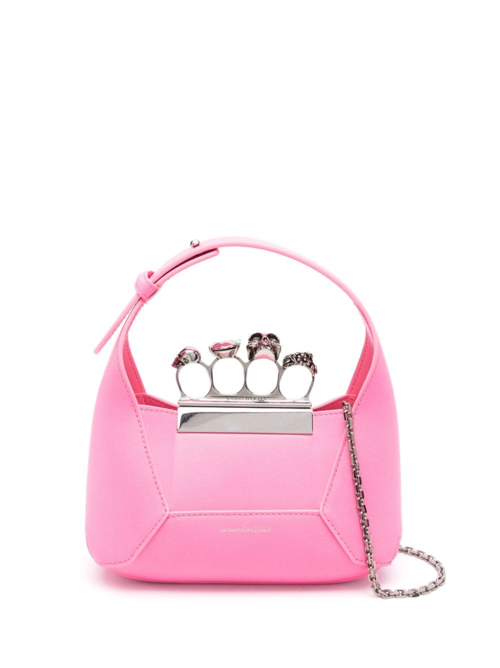 The jewelled hobo mini leather shoulder bag