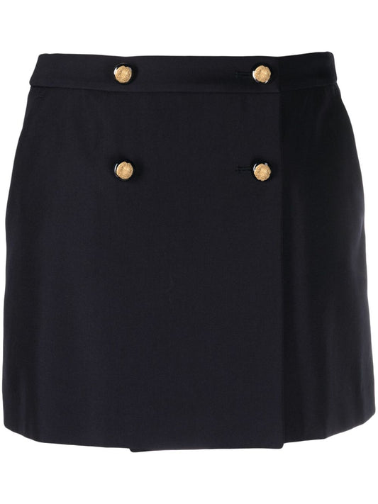 Wool mini skirt