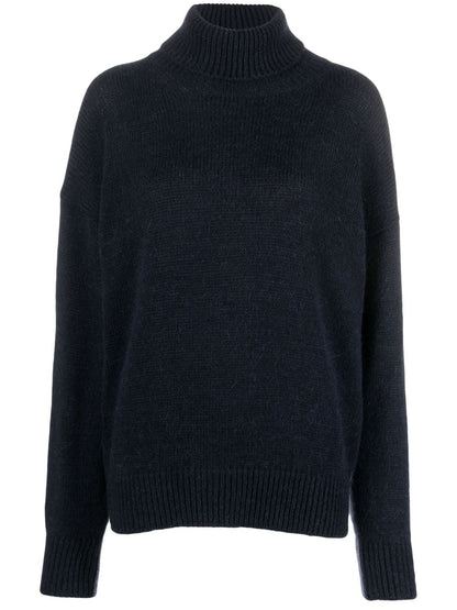 Mohair wool turtleneck sweater