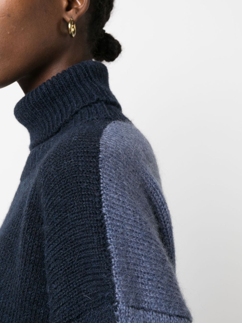 Mohair wool turtleneck sweater