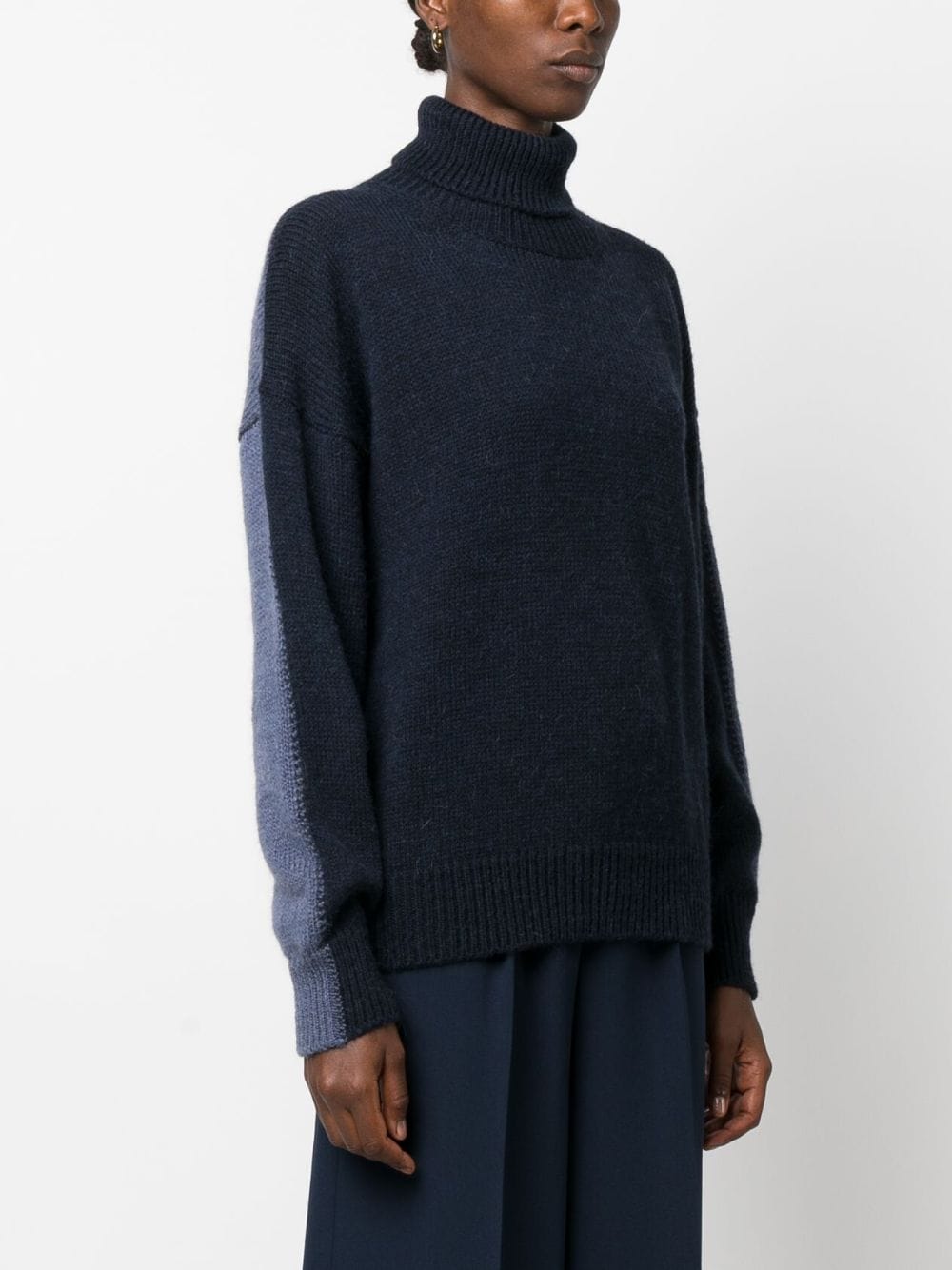 Mohair wool turtleneck sweater