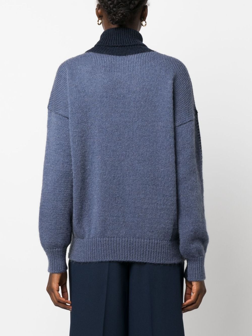 Mohair wool turtleneck sweater