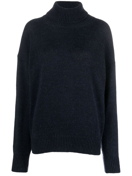 Mohair wool turtleneck sweater