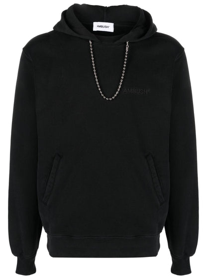 Chain cotton hoodie