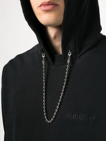 Chain cotton hoodie