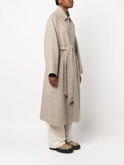 Cashmere and wool blend coat