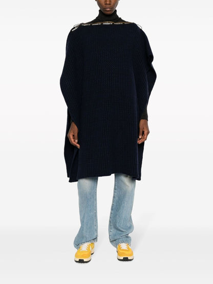 Swann wool poncho