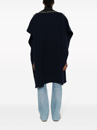 Swann wool poncho