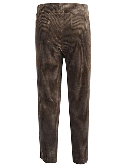 Corduroy cropped trousers