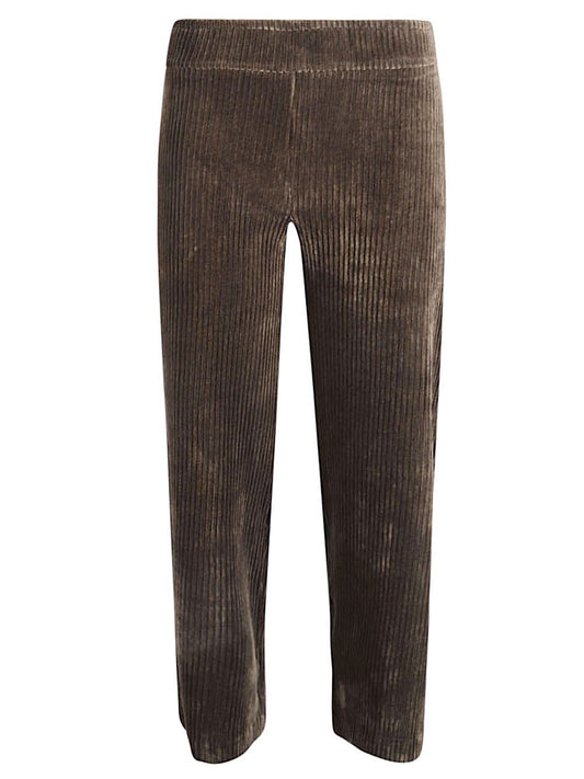 Corduroy cropped trousers