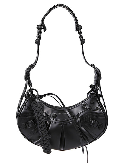 Le cagole xs leather shoulder bag