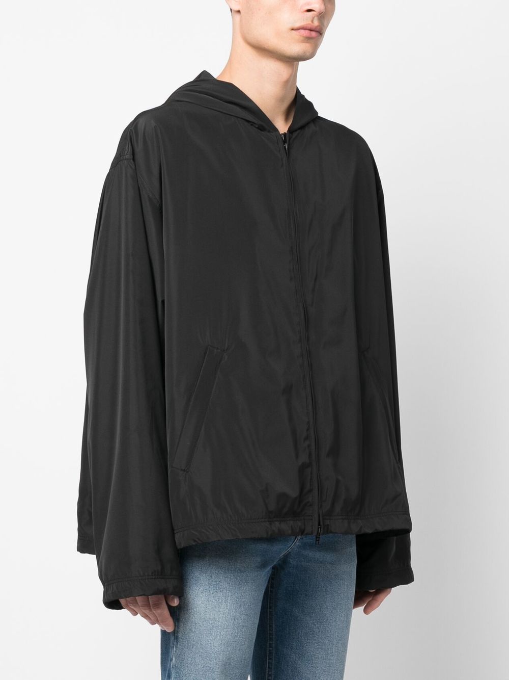 Nylon zipped jacket