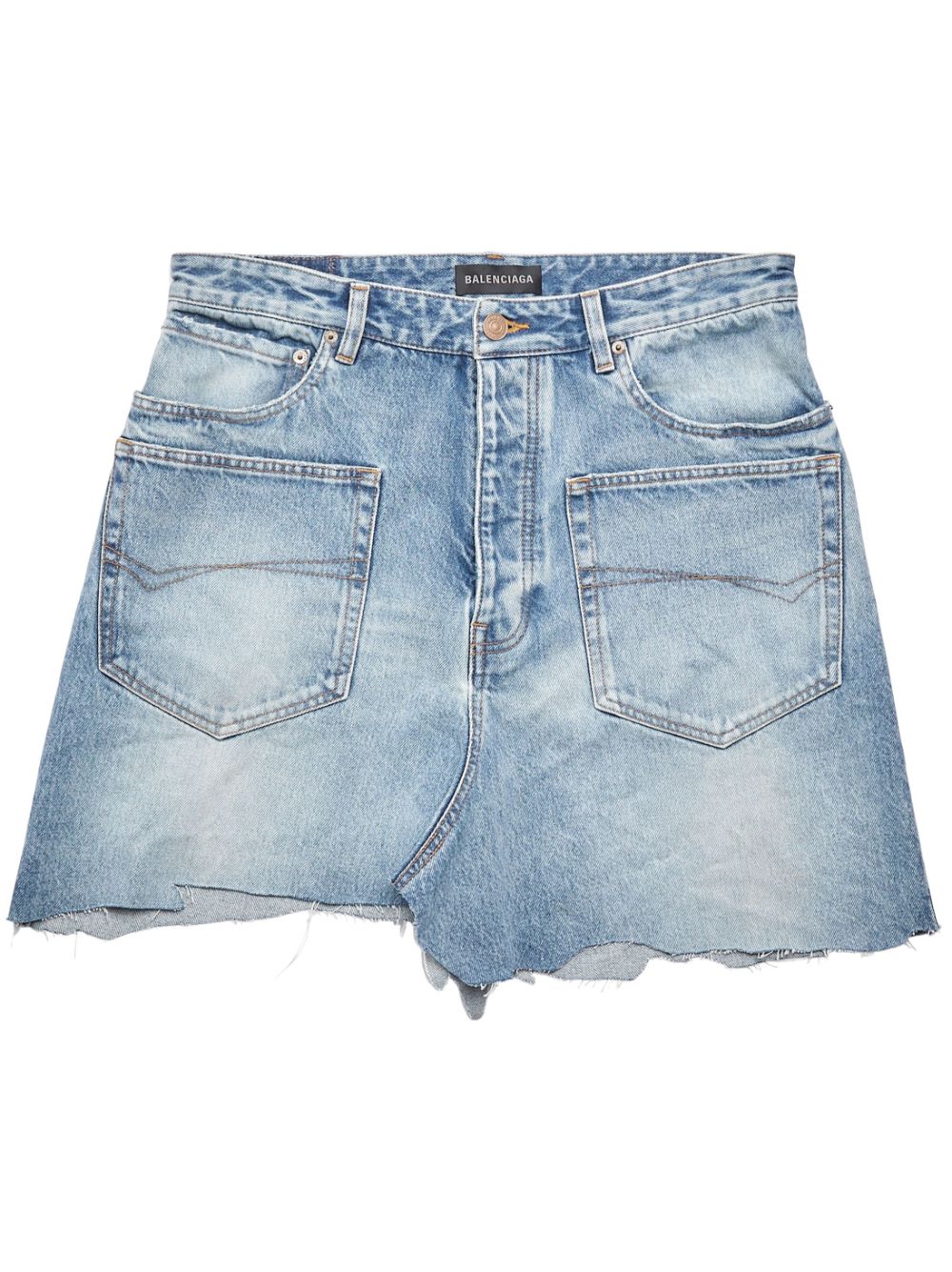 Organic cotton denim mini skirt