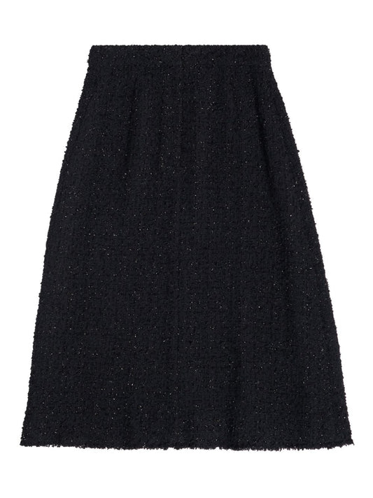 Tweed midi skirt