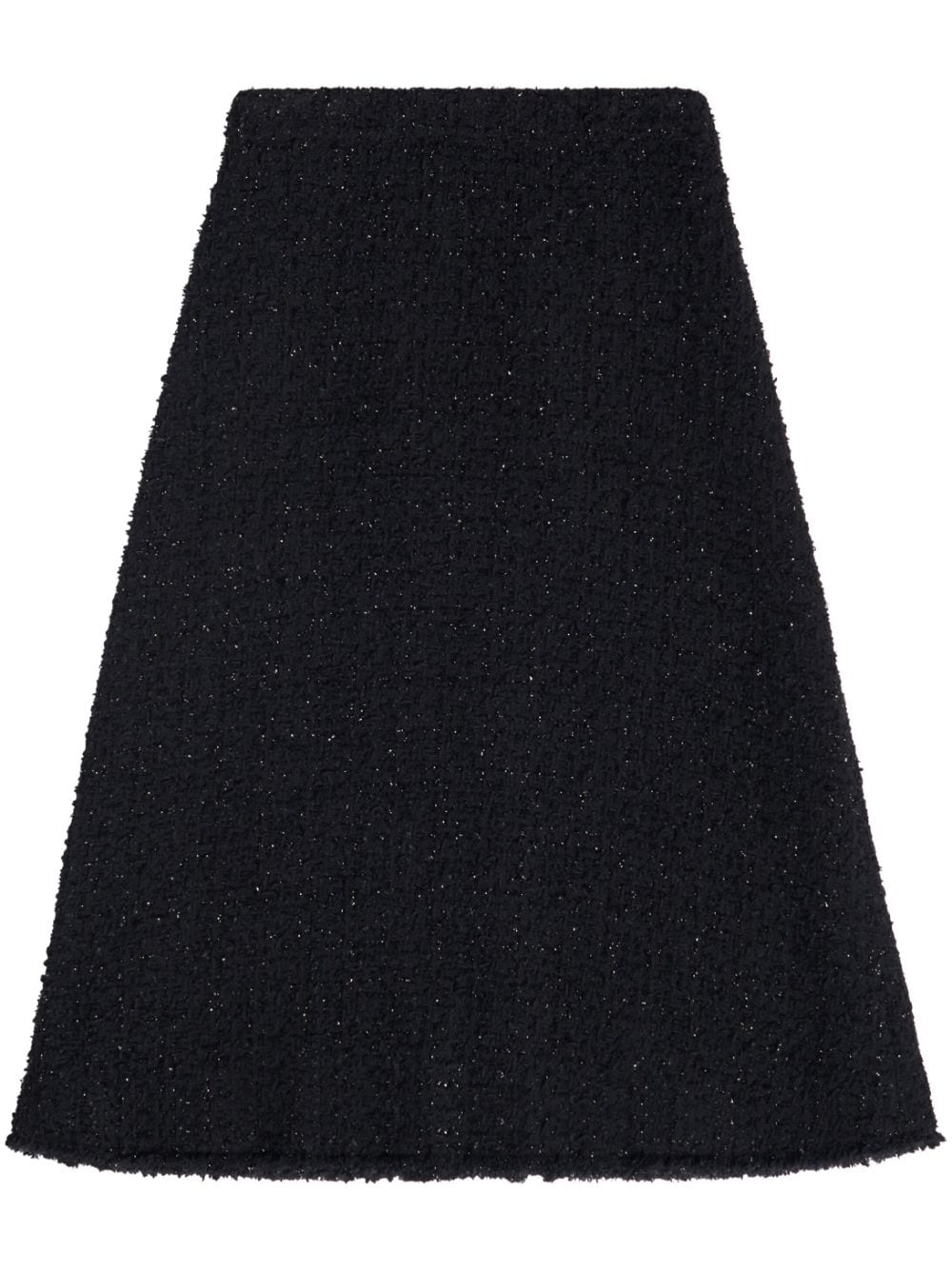 Tweed midi skirt