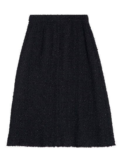 Tweed midi skirt