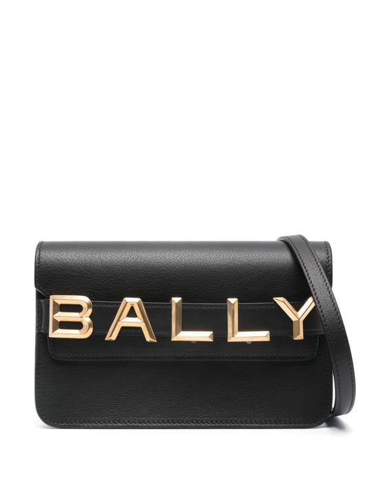 Logo leather crossbody bag