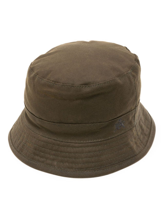 Waxed cotton bucket hat