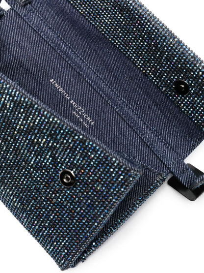 Vittissima la petite crystal-embellished clutch bag