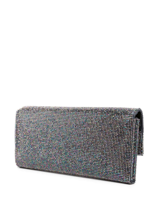 Vittissima la grande crystal-embellished clutch bag