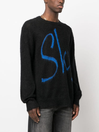 Logo wool blend sweater