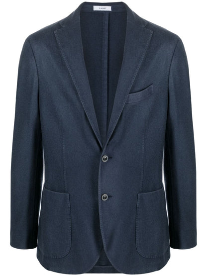 Single-breasted cashmere jacket