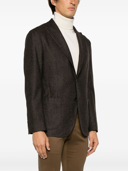 Single-breasted wool jacket