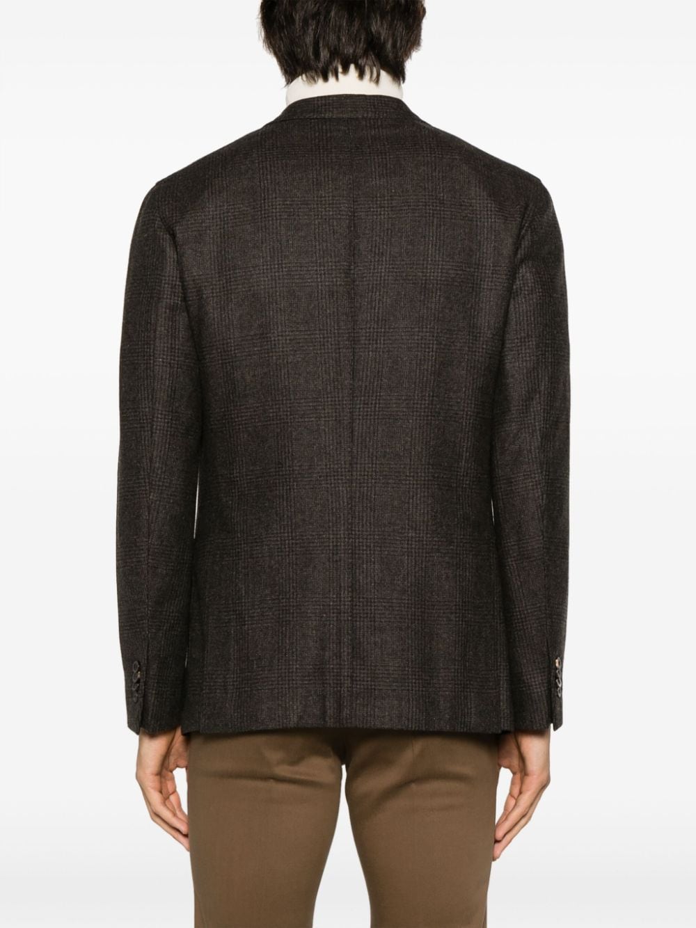 Single-breasted wool jacket