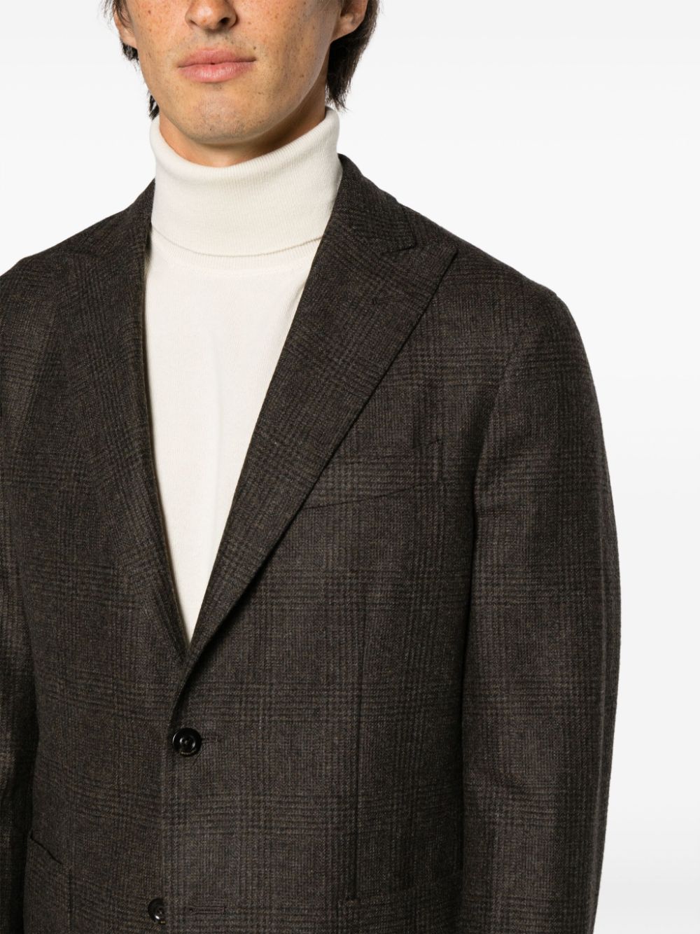 Single-breasted wool jacket