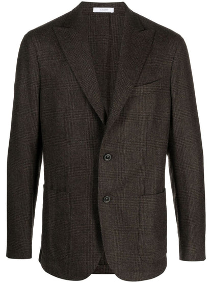 Single-breasted wool jacket