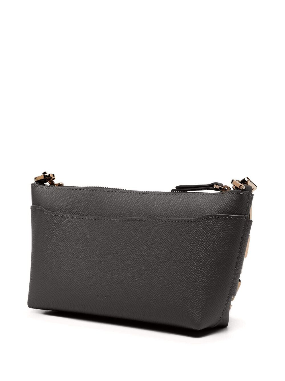 Buckle pouchette epsom leather handbag